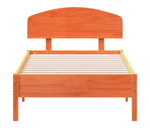 Voodiraam Ilma Madratsita, Vahapruun, 75 X 190 cm Männipuit