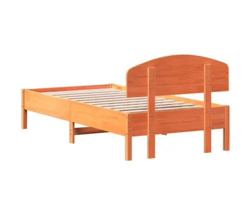 Voodiraam Ilma Madratsita, Vahapruun, 75 X 190 cm Männipuit