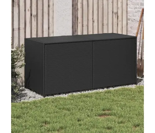 Dārza Uzglabāšanas Kaste, Melna, 283 Litri, Pe Rotangpalma Vidaxl