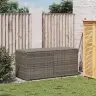 Dārza Uzglabāšanas Kaste, Pelēka, 283 Litri, Pe Rotangpalma Vidaxl