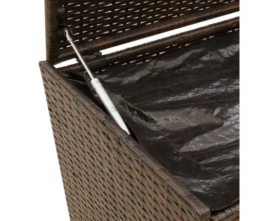 Sodo Daiktadėžė Su Ratukais, Rudos Spalvos, 190L, Poliratanas Sodo Daiktadėžė Su Ratukais, Rudos Spalvos, 190L, Poliratanas