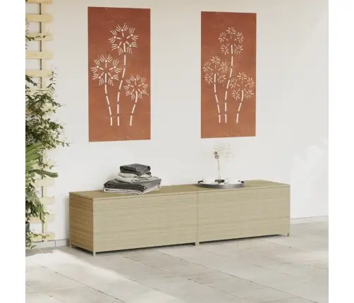 Dārza Uzglabāšanas Kaste, Bēša, 469 Litri, Pe Rotangpalma Vidaxl