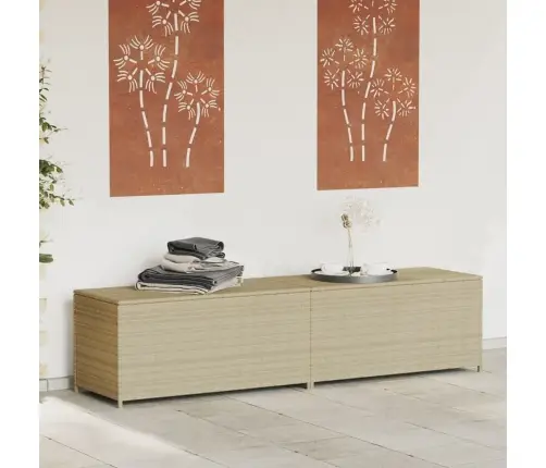 Dārza Uzglabāšanas Kaste, Bēša, 469 Litri, Pe Rotangpalma Vidaxl