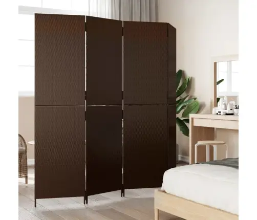 Istabas Sadalītājs, 4 Paneļi, Brūna Polirotangpalma Vidaxl