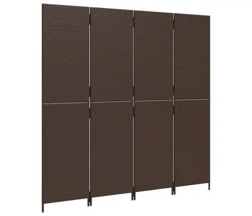 Istabas Sadalītājs, 4 Paneļi, Brūna Polirotangpalma Vidaxl