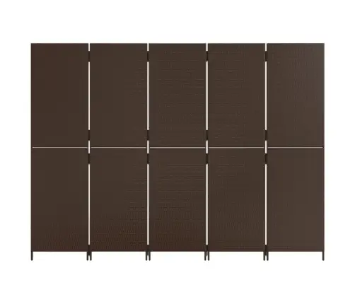 Istabas Sadalītājs, 5 Paneļi, Brūna Polirotangpalma Vidaxl