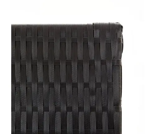 Istabas Sadalītājs, 6 Paneļi, Melna Polirotangpalma Vidaxl