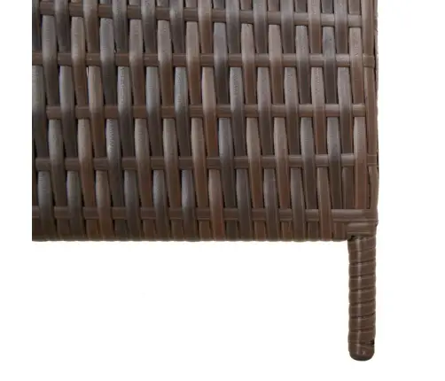 Kambario Pertvara, 6 Segmentai, Rudos Spalvos, Poliratanas