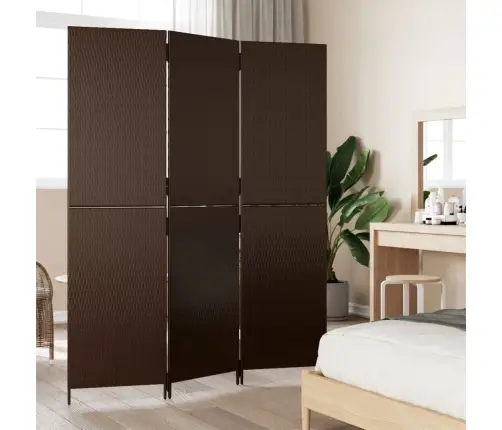 Istabas Sadalītājs, 3 Paneļi, Brūna Polirotangpalma Vidaxl