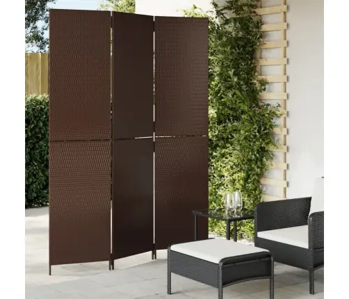 Istabas Sadalītājs, 3 Paneļi, Brūna Polirotangpalma Vidaxl