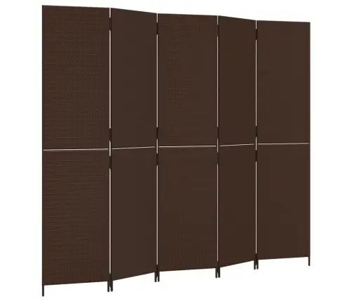 Kambario Pertvara, 5 Segmentai, Rudos Spalvos, Poliratanas