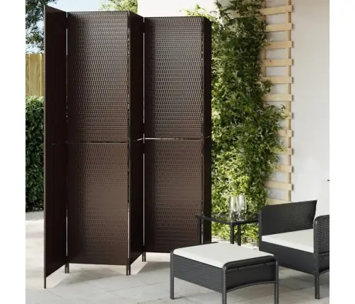 Kambario Pertvara, 5 Segmentai, Rudos Spalvos, Poliratanas