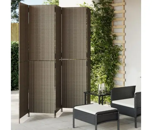 Istabas Sadalītājs, 5 Paneļi, Pelēka Polirotangpalma Vidaxl