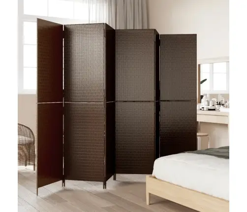 Istabas Sadalītājs, 6 Paneļi, Brūna Polirotangpalma Vidaxl