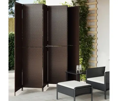 Istabas Sadalītājs, 6 Paneļi, Brūna Polirotangpalma Vidaxl