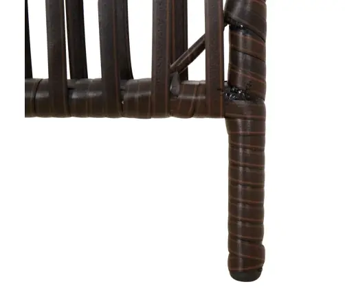 Kambario Pertvara, 3 Segmentai, Rudos Spalvos, Poliratanas