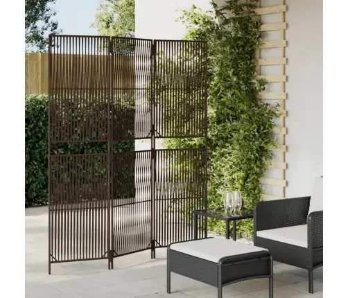 Kambario Pertvara, 3 Segmentai, Rudos Spalvos, Poliratanas