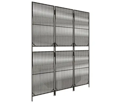 Istabas Sadalītājs, 3 Paneļi, Pelēka Polirotangpalma Vidaxl