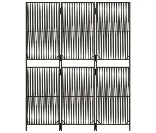 Istabas Sadalītājs, 3 Paneļi, Pelēka Polirotangpalma Vidaxl