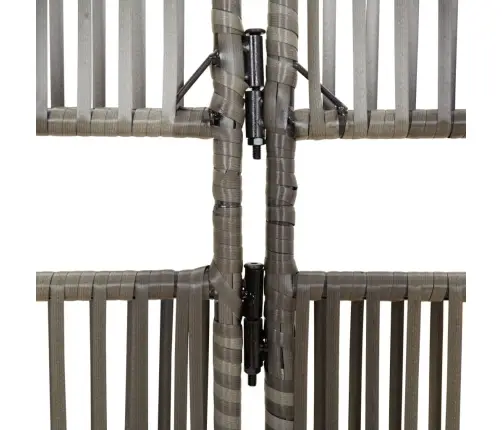 Istabas Sadalītājs, 3 Paneļi, Pelēka Polirotangpalma Vidaxl