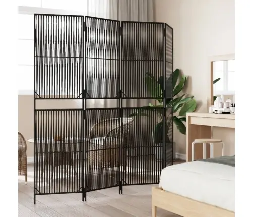 Kambario Pertvara, 4 Segmentai, Juodos Spalvos, Poliratanas