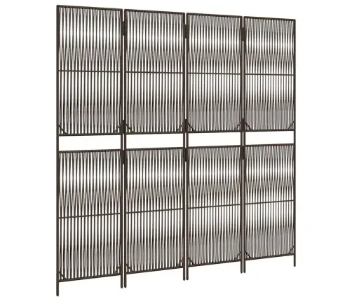 Istabas Sadalītājs, 4 Paneļi, Brūna Polirotangpalma Vidaxl