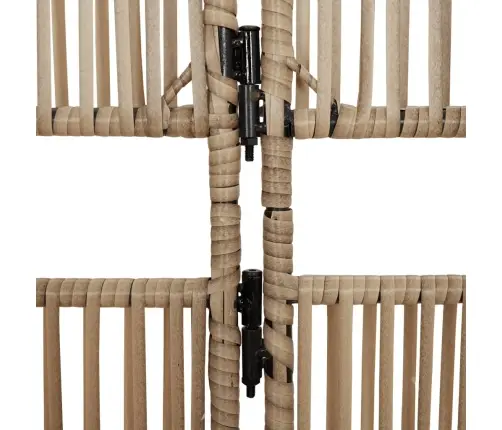 Istabas Sadalītājs, 4 Paneļi, Bēša Polirotangpalma Vidaxl