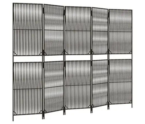 Istabas Sadalītājs, 5 Paneļi, Pelēka Polirotangpalma Vidaxl