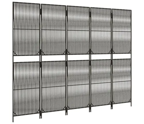 Istabas Sadalītājs, 5 Paneļi, Pelēka Polirotangpalma Vidaxl