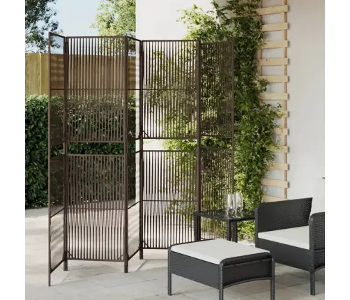 Kambario Pertvara, 6 Segmentai, Rudos Spalvos, Poliratanas