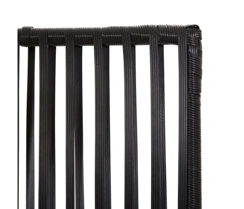 Istabas Sadalītājs, 3 Paneļi, Melna Polirotangpalma Vidaxl