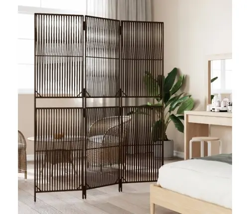 Kambario Pertvara, 3 Segmentai, Rudos Spalvos, Poliratanas