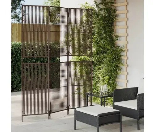 Kambario Pertvara, 3 Segmentai, Rudos Spalvos, Poliratanas