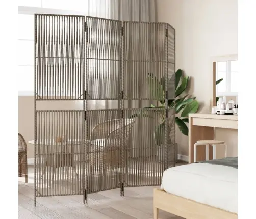 Istabas Sadalītājs, 4 Paneļi, Pelēka Polirotangpalma Vidaxl