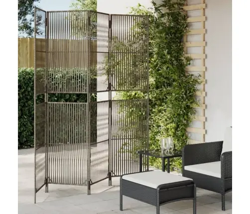 Istabas Sadalītājs, 4 Paneļi, Pelēka Polirotangpalma Vidaxl