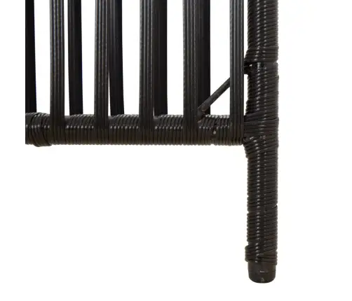 Istabas Sadalītājs, 5 Paneļi, Melna Polirotangpalma Vidaxl