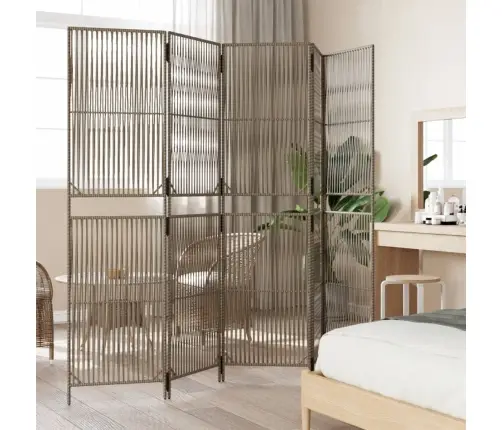 Istabas Sadalītājs, 5 Paneļi, Pelēka Polirotangpalma Vidaxl