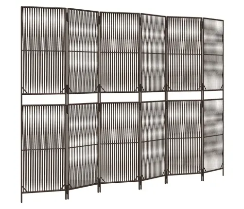 Kambario Pertvara, 6 Segmentai, Rudos Spalvos, Poliratanas