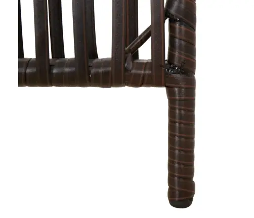 Kambario Pertvara, 6 Segmentai, Rudos Spalvos, Poliratanas