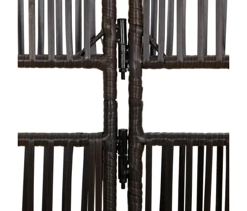 Kambario Pertvara, 6 Segmentai, Rudos Spalvos, Poliratanas