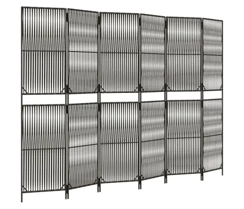 Istabas Sadalītājs, 6 Paneļi, Pelēka Polirotangpalma Vidaxl