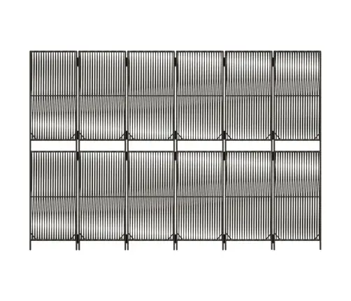 Istabas Sadalītājs, 6 Paneļi, Pelēka Polirotangpalma Vidaxl