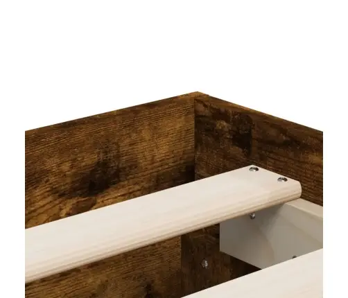 Gultas Rāmis Ar Atvilktnēm, Ozola, 200X200Cm, Inženierijas Koks Vidaxl