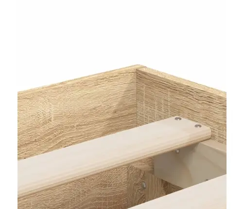 Gultas Rāmis Ar Atvilktnēm, Ozola, 180X200Cm, Inženierijas Koks Vidaxl