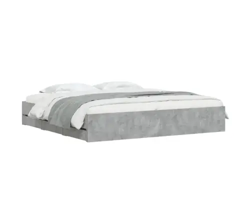 Voodiraam Sahtlitega, Betoonhall, 180 X 200 cm Tehispuit