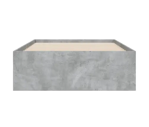 Voodiraam Sahtlitega, Betoonhall, 100X 200 cm Tehispuit