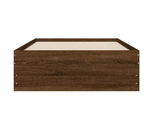 Lovos Rėmas Su Stalčiais, Rudas Ąžuolo, 90X200cm Mediena