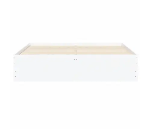 Lovos Rėmas Su Stalčiais, Baltas, 140X190cm Apdirbta Mediena