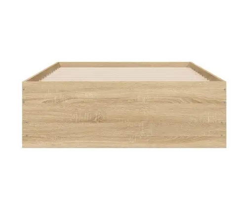 Voodiraam Sahtlitega, Sonoma Tamm, 90 X 190 cm Tehispuit