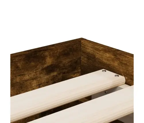 Gultas Rāmis Ar Atvilktnēm, Ozola, 75X190 Cm, Inženierijas Koks Vidaxl